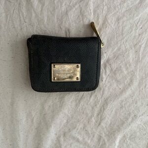Michael Kors Black Wallet with Gold Plate